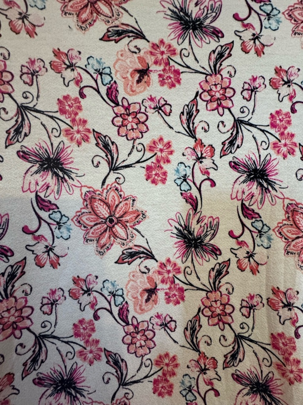 NWT Lane Bryant Beautiful Pale Pink Floral Top   14/16    #C - Picture 5 of 10
